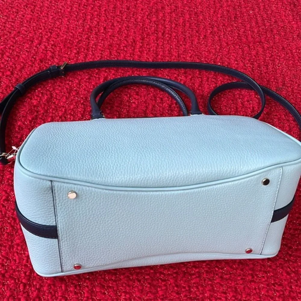 Kate Spade Colorblock Pebbled Leather Mimi Satchel Aphrodite - Picture 2 of 16